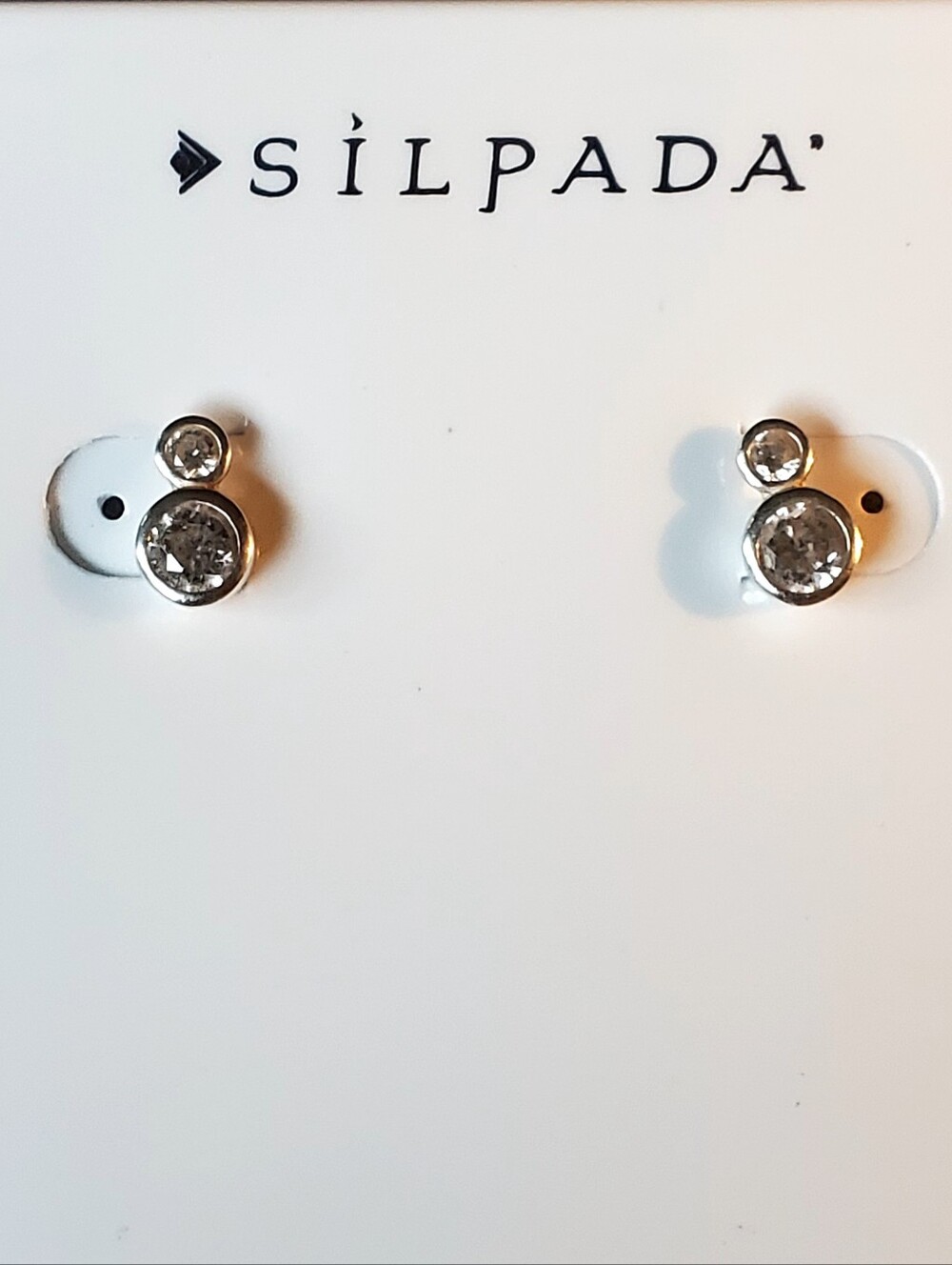 Silpada Sterling Silver 'Marvel Me' CZ Stud Earrings
